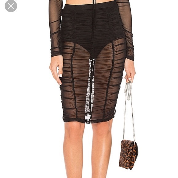 MAJORELLE Dresses & Skirts - Revolve- Majorelle brand Sheer Mesh Skirt